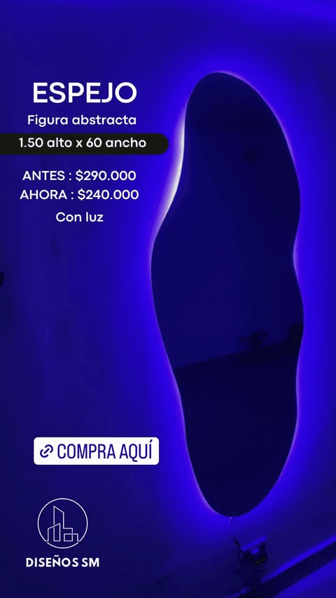 Espejo figura abstracta